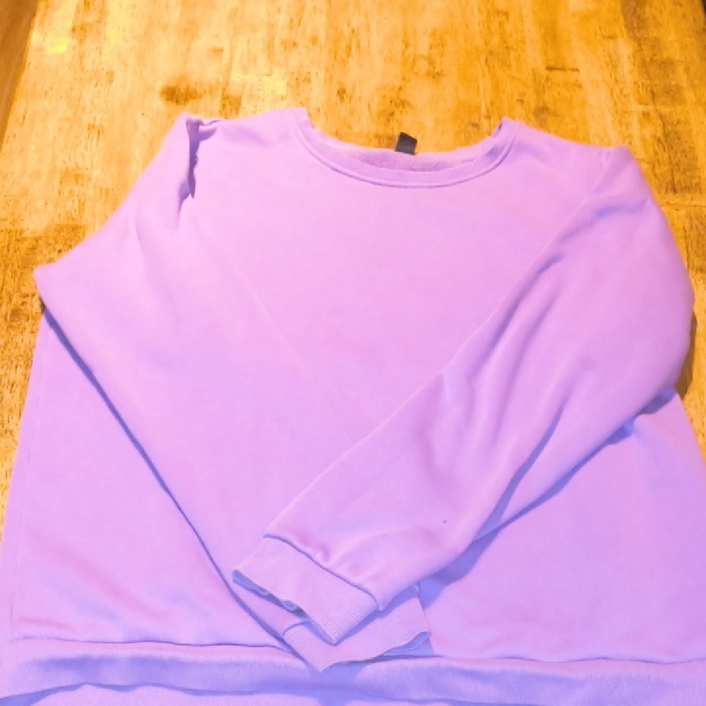 SHEIN Lavender Crew Neck Sweater